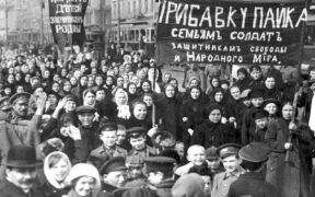 Mujeres obreras rusas. Huelga de masas.