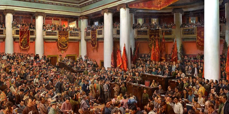 Inauguracion-del-II-Congreso-de-la-Internacional-Comunista-Isaak-Brodsky-1924
