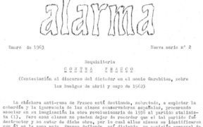 Boletín Alarma 2 serie 2, enero 1963, FOR
