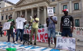 protesta migrantes