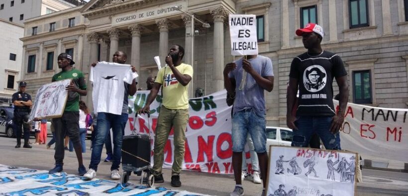 protesta migrantes