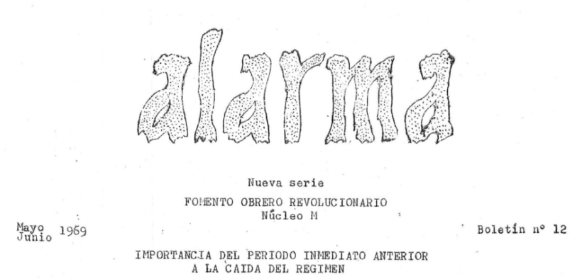 Alarma nº 12 mayo 1969