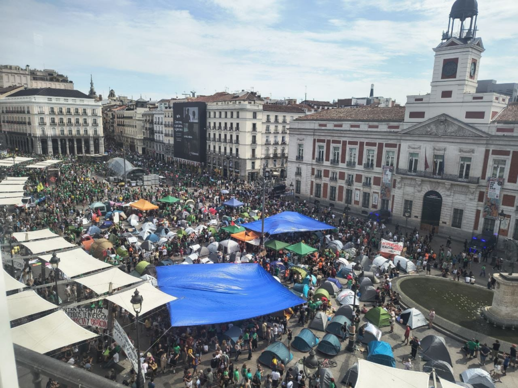 acampada sol vivienda