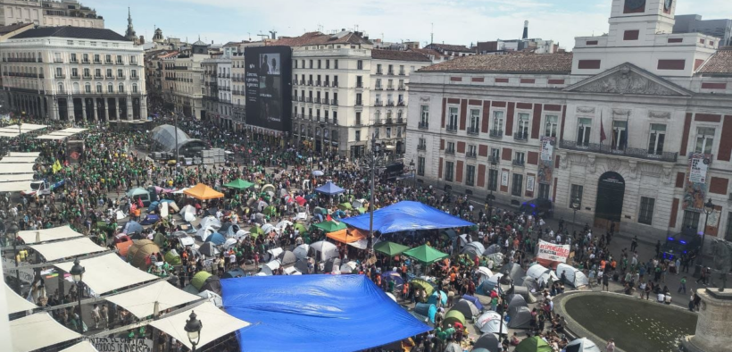 acampada sol vivienda